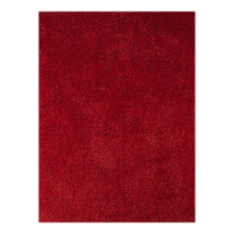 2' X 3' Red Shag Area Rug
