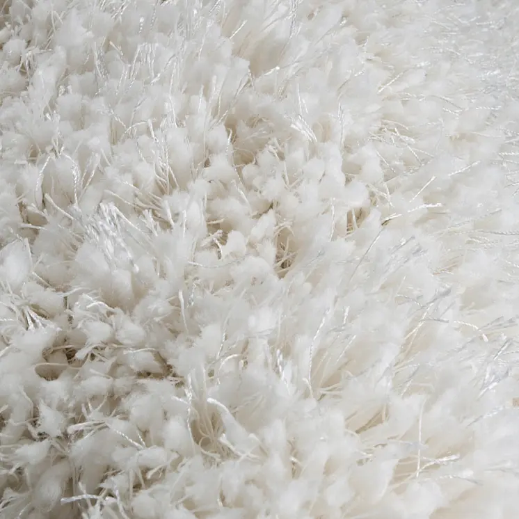 2' X 3' Off White Shag Area Rug