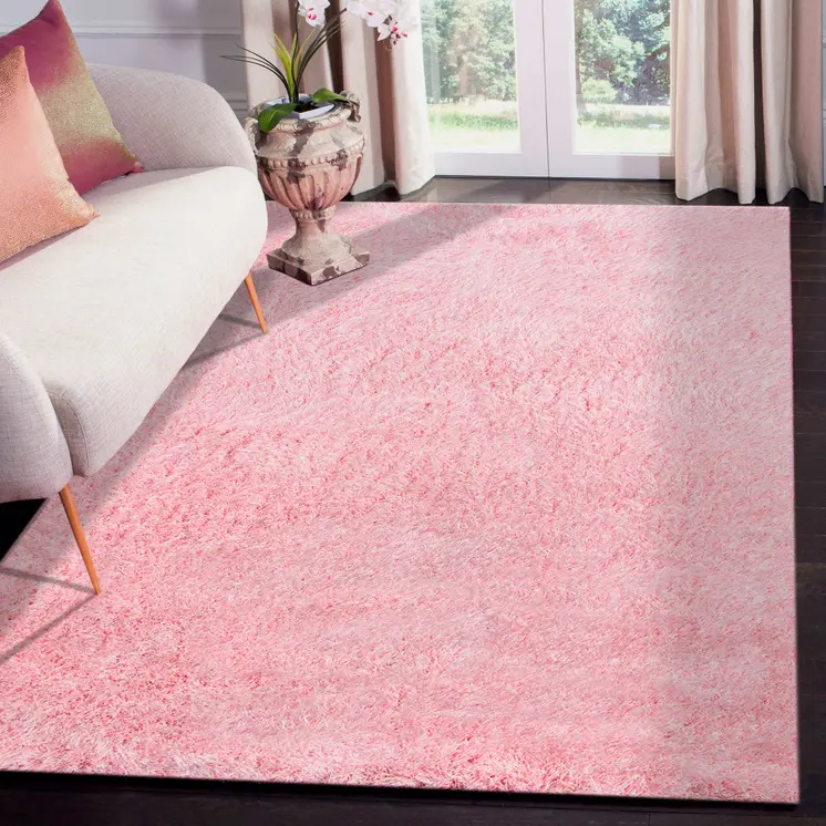 9' X 14' Pink Area Rug
