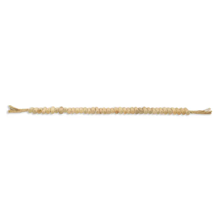 40" Brown Wood Rods And Rope Decorative Tassel