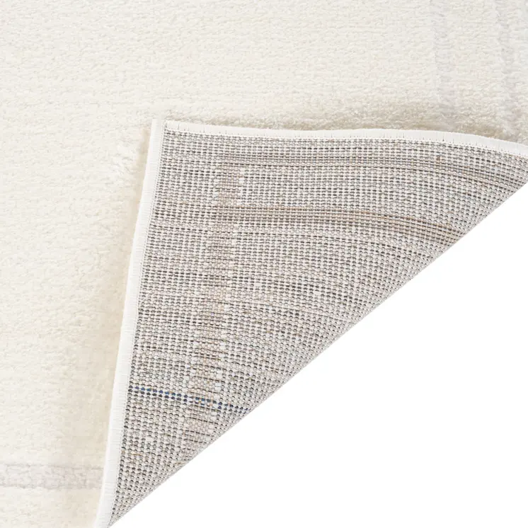 2' X 3' Ivory And Off White Geometric Area Rug
