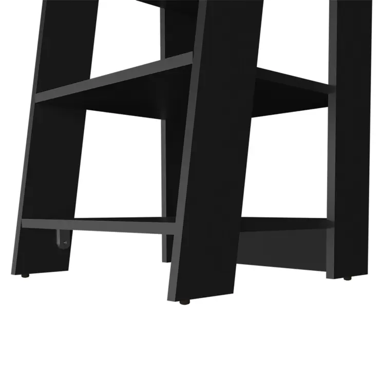 17" Black Wood Freestanding Bathroom Vanity