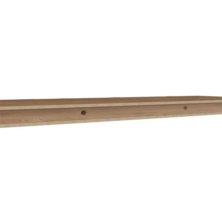 Set Of Two Wood Wall Mounted Floating Shelf
