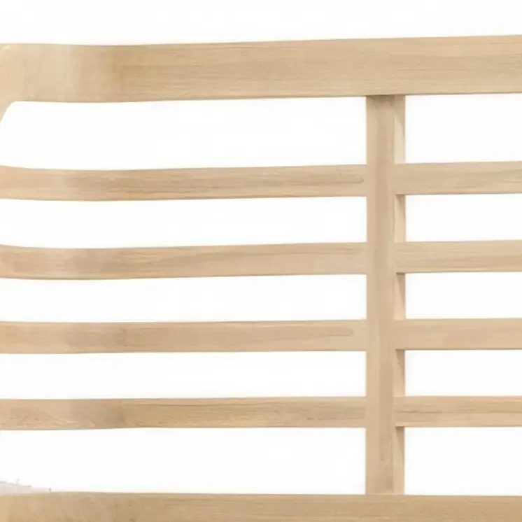 Brown Carved Geometric Solid Wood Queen Bed Frame