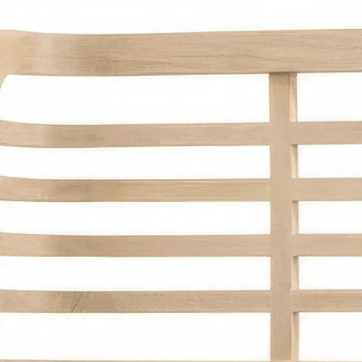 Brown Carved Geometric Solid Wood King Bed Frame