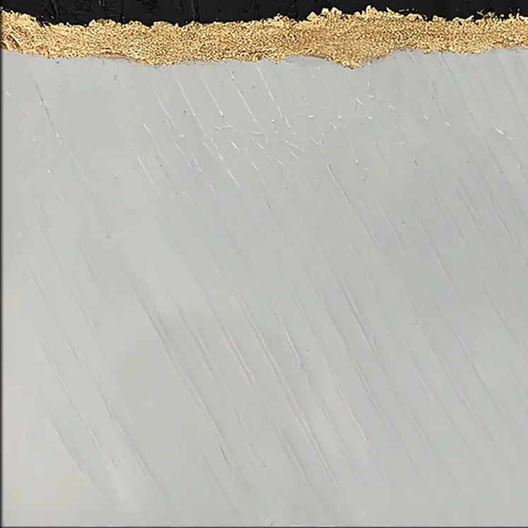 Black White And Gold Modern Abstract Black Framed Oil Painting Wall Art