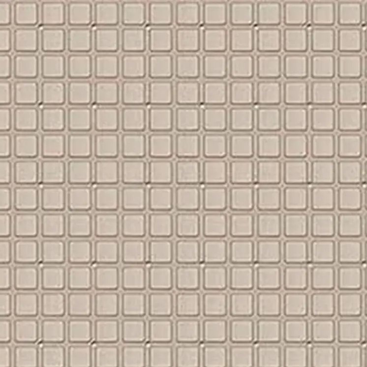 40" Beige Geometric Tiles Non Slip Bathtub Mat