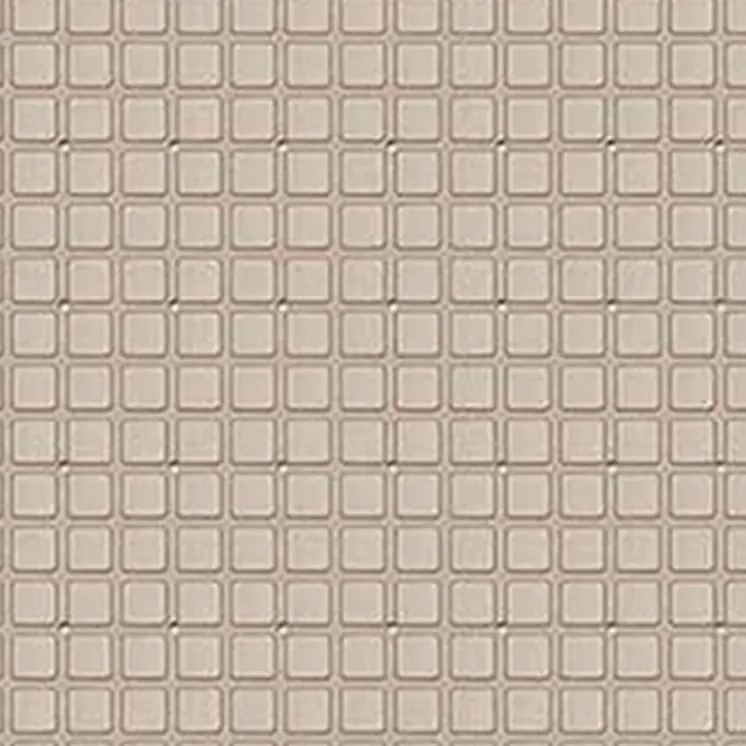 40" Beige Geometric Tiles Non Slip Bathtub Mat