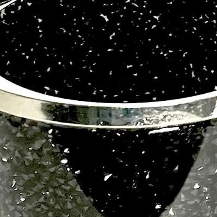 8" Clear And Black Faux Crystal And Glass Storage Canister