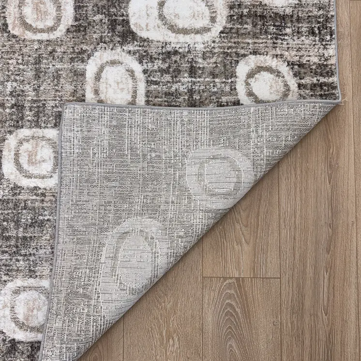 8' X 11' Brown and Beige Abstract Area Rug