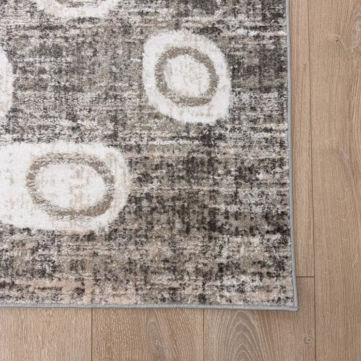 8' X 11' Brown and Beige Abstract Area Rug
