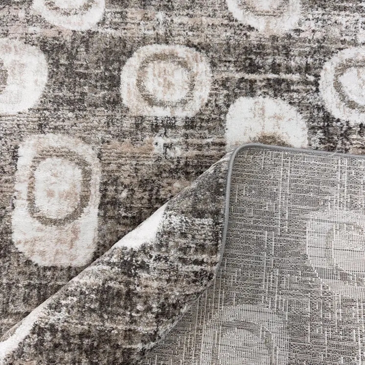8' X 11' Brown and Beige Abstract Area Rug