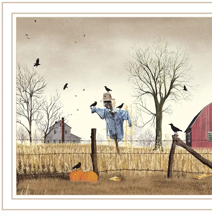 After the Harvest White Framed Wall Art