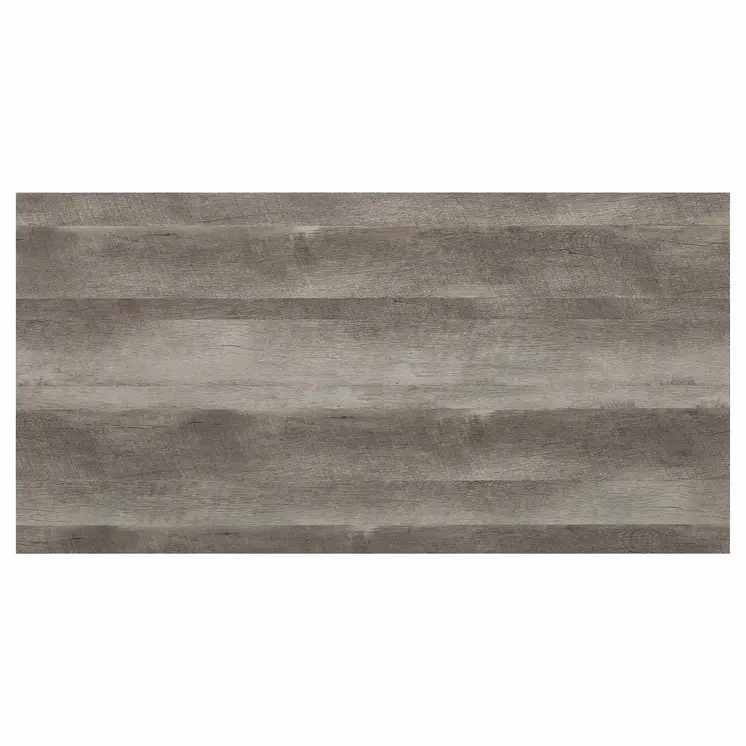 47" Oak and Black Wood And Metal Distressed Frame Coffee Table