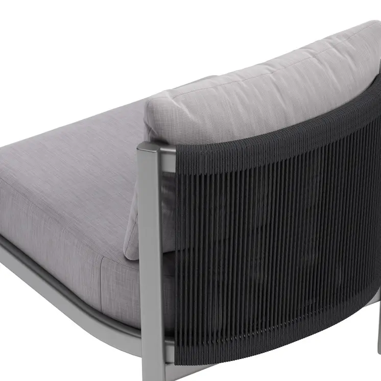 28" Gray And Black Fabric Side Chair