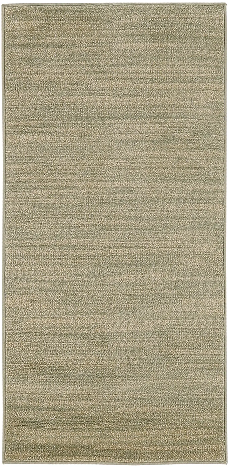 2' X 4' Green And Gold Abstract Indoor Outdoor Area Rug