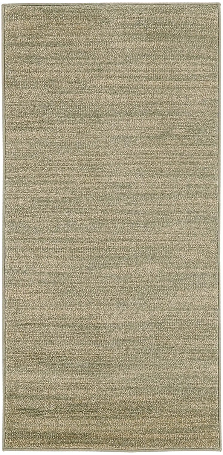 2' X 4' Green And Gold Abstract Indoor Outdoor Area Rug