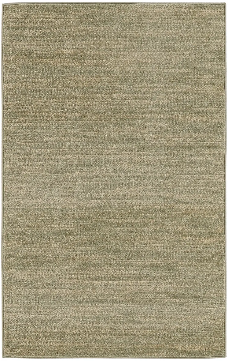 3' X 5' Green And Gold Abstract Indoor Outdoor Area Rug