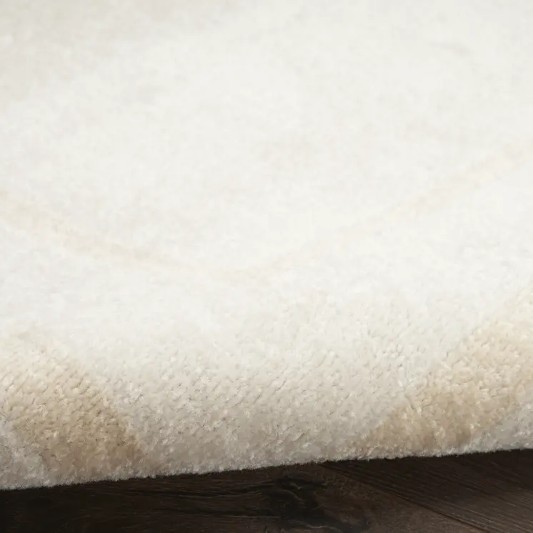 3' X 5' Ivory And Gold Indoor Outdoor Area Rug