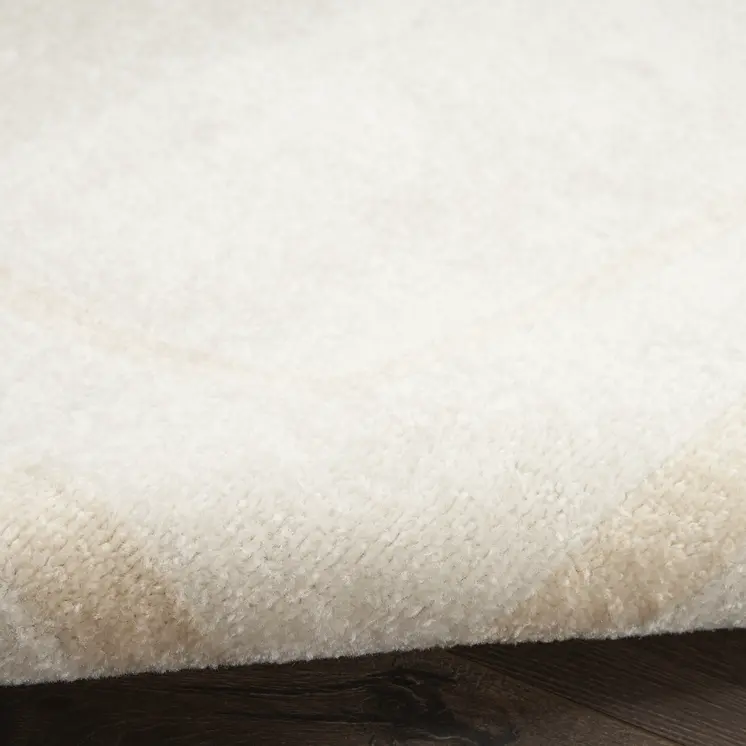 3' X 5' Ivory And Gold Indoor Outdoor Area Rug