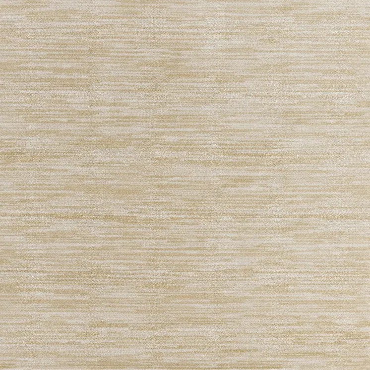 5' Ivory And Gold Square Abstract Indoor Outdoor Area Rug