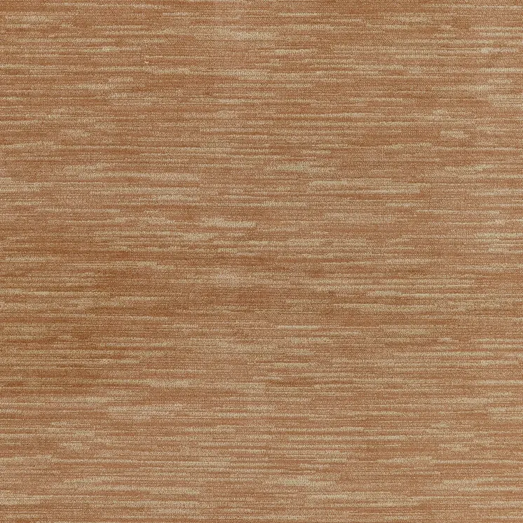 5' Rust And Beige Square Abstract Indoor Outdoor Area Rug