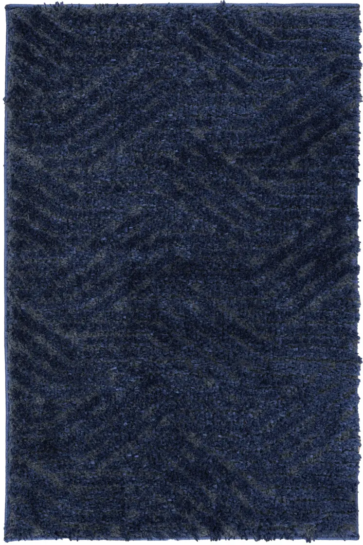 2' X 3' Blue Abstract Power Loom Area Rug