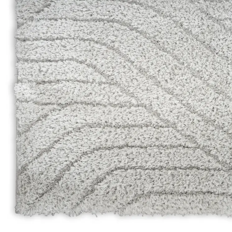 2' X 3' Gray Abstract Power Loom Area Rug