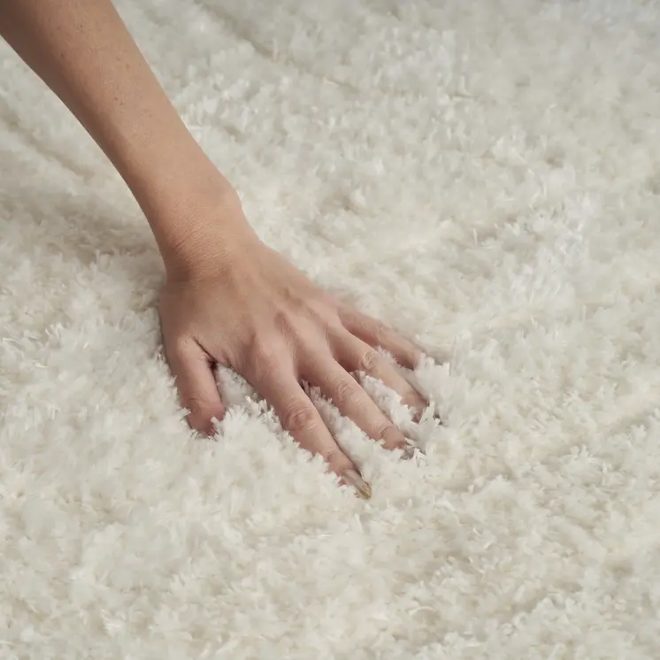 2' X 3' Ivory Abstract Power Loom Area Rug