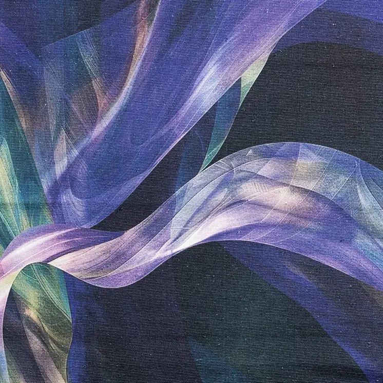 3' X 5' Blue Abstract Power Loom Non Skid Area Rug