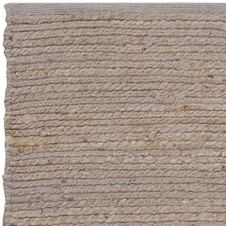 2' X 3' Gray Jute Hand Woven Area Rug