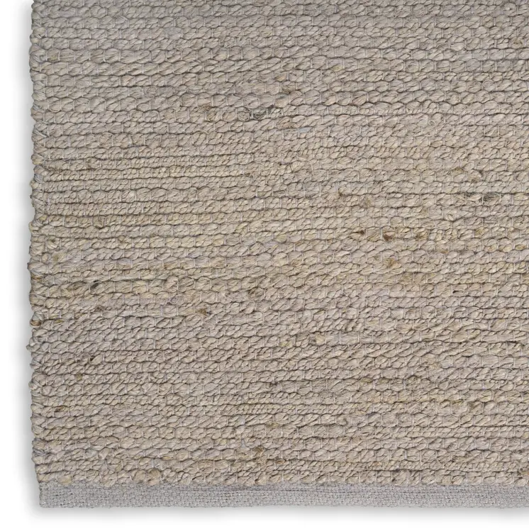 2' X 3' Gray Jute Hand Woven Area Rug