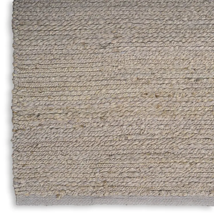 2' X 3' Gray Jute Hand Woven Area Rug