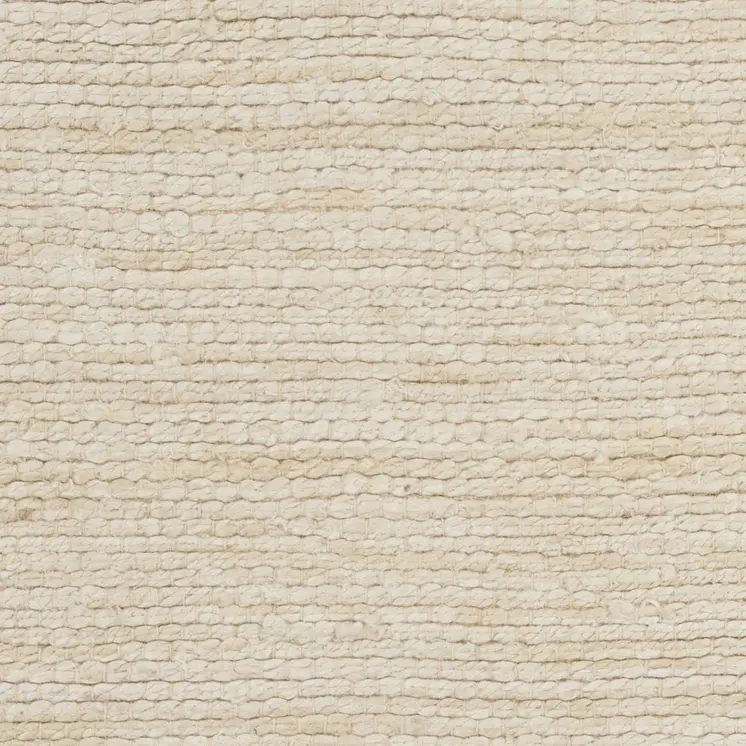 2' X 3' Ivory Jute Hand Woven Area Rug