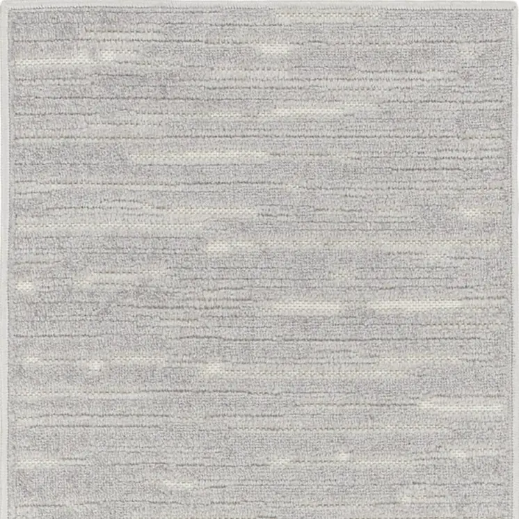 6' Blue Geometric Runner Rug