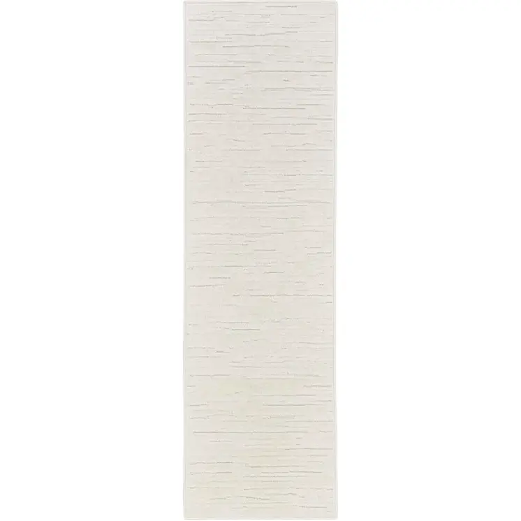 6' Ivory Geometric Runner Rug