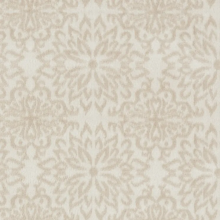 3' X 5' Beige and Ivory Floral Area Rug