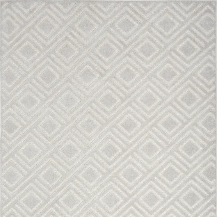 4' X 6' Gray Geometric Area Rug