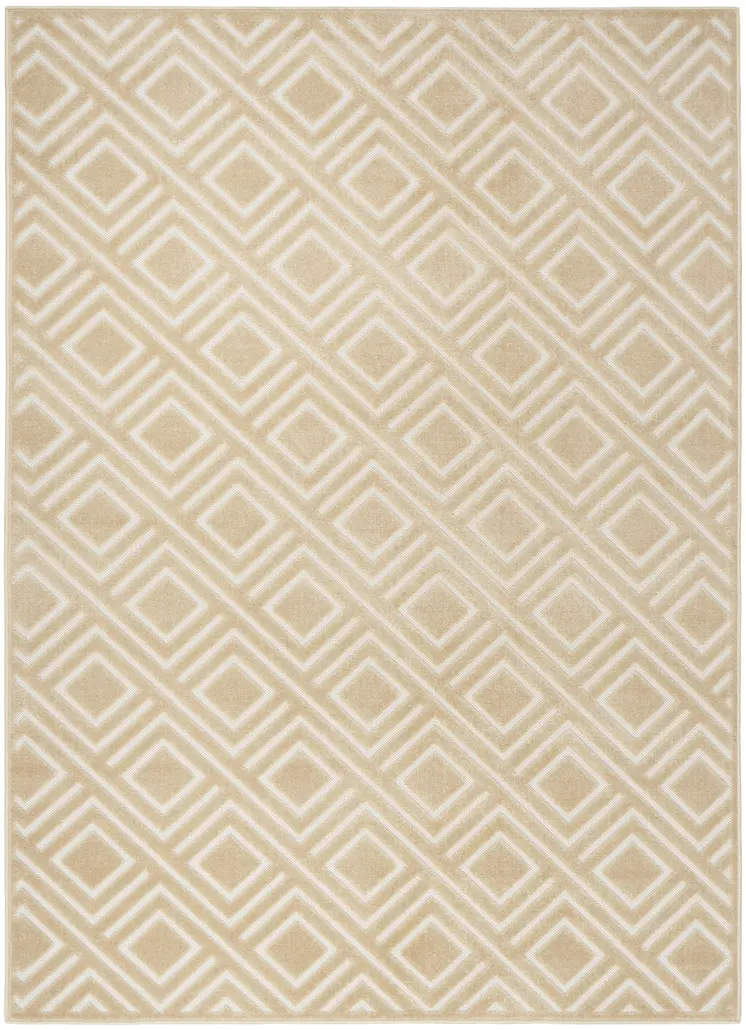 4' X 6' Tan Geometric Area Rug