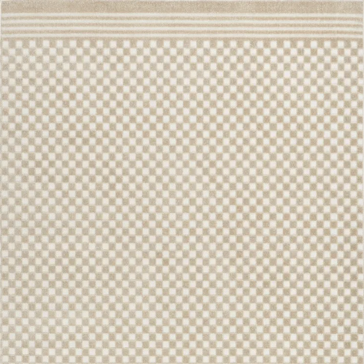 4' X 6' Beige Geometric Area Rug