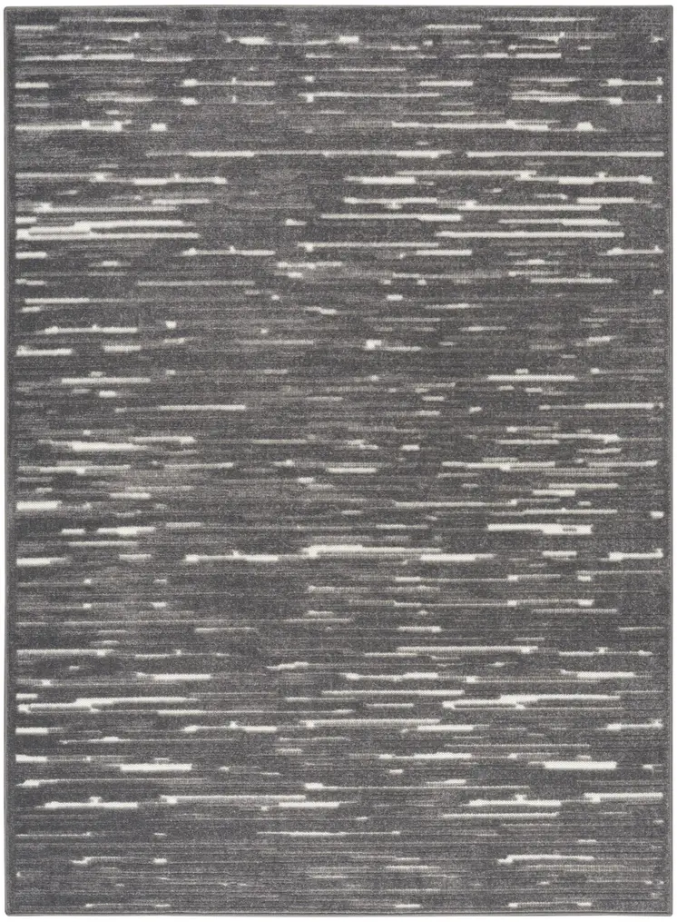 4' X 6' Gray Geometric Area Rug