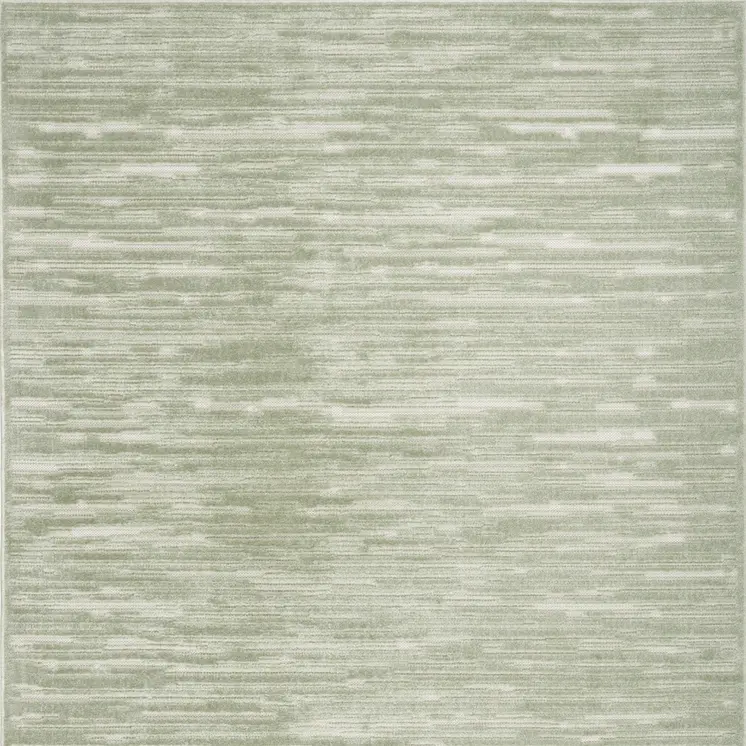 4' X 6' Green Geometric Area Rug
