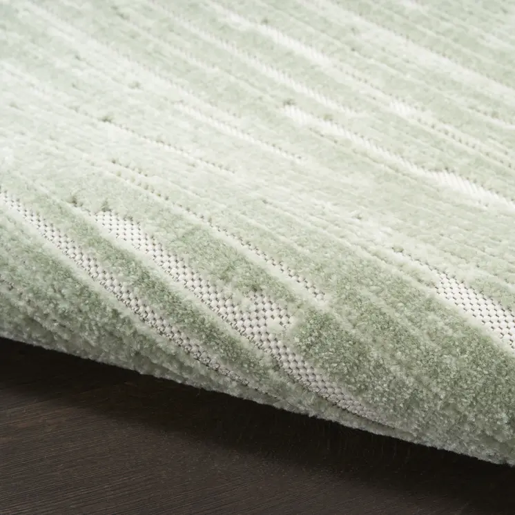 4' X 6' Green Geometric Area Rug
