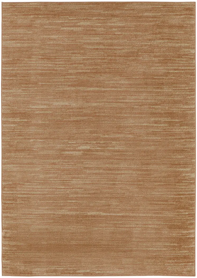 4' X 6' Rust Abstract Indoor Outdoor Area Rug