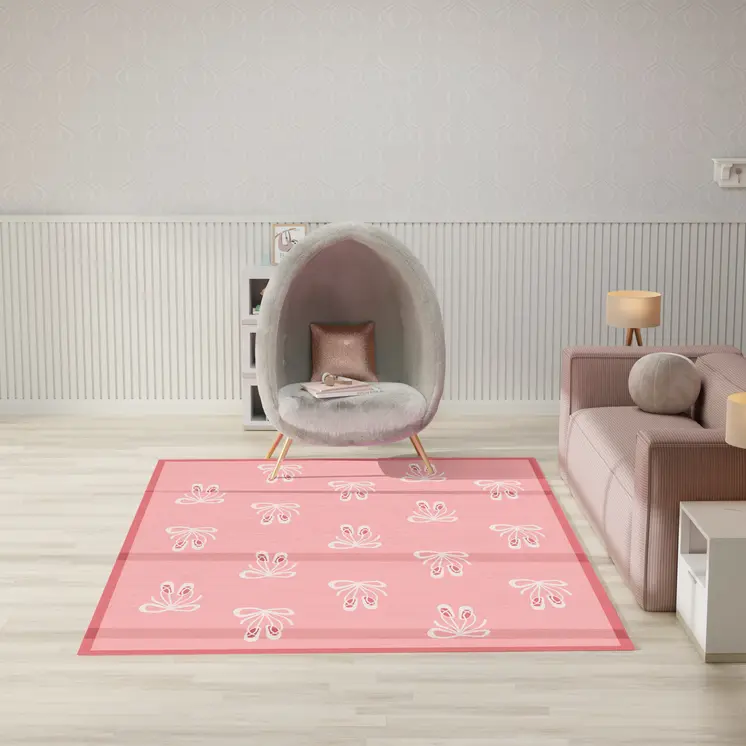 6' Natural Geometric Indoor Outdoor Runner Rug