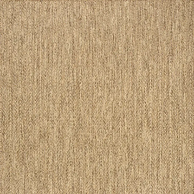 4' X 6' Natural Geometric Indoor Outdoor Area Rug