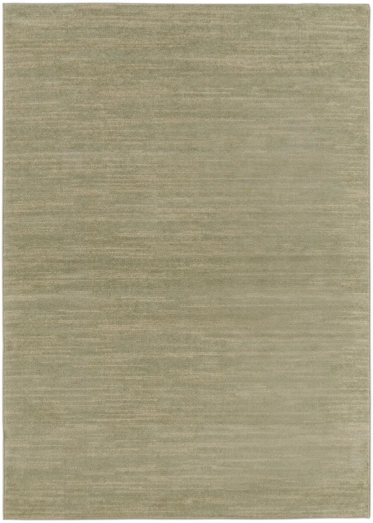 5' X 7' Green And Gold Abstract Indoor Outdoor Area Rug