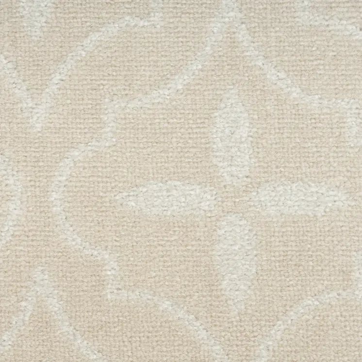 5' X 7' Ivory And Beige Geometric Indoor Outdoor Area Rug