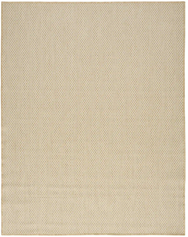 8' X 10' Natural Geometric Indoor Outdoor Area Rug