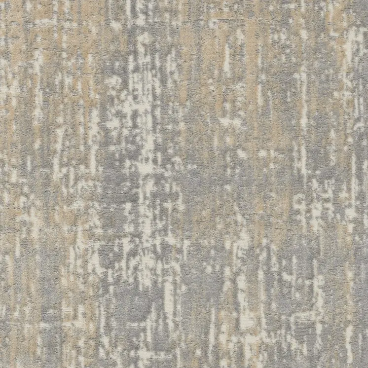 3' X 5' Gray Abstract Power Loom Area Rug